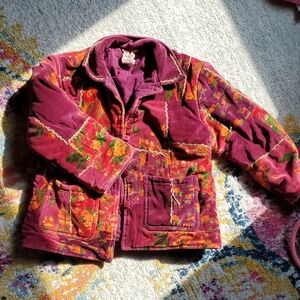Floral Velvet Jacket in Rich Colors